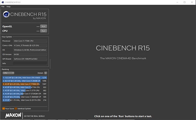 Best CPU Render Benchmark - Cinebench Overview