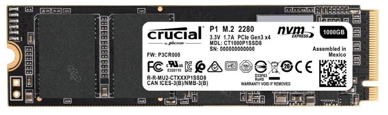 crucial P1 SSD