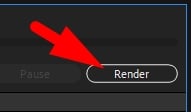 Hit render to start the render queue