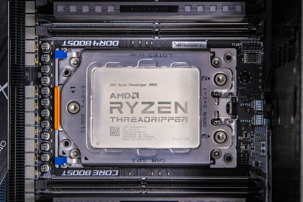 AMD Threadripper 3990X Heat Spreader Bare Photo