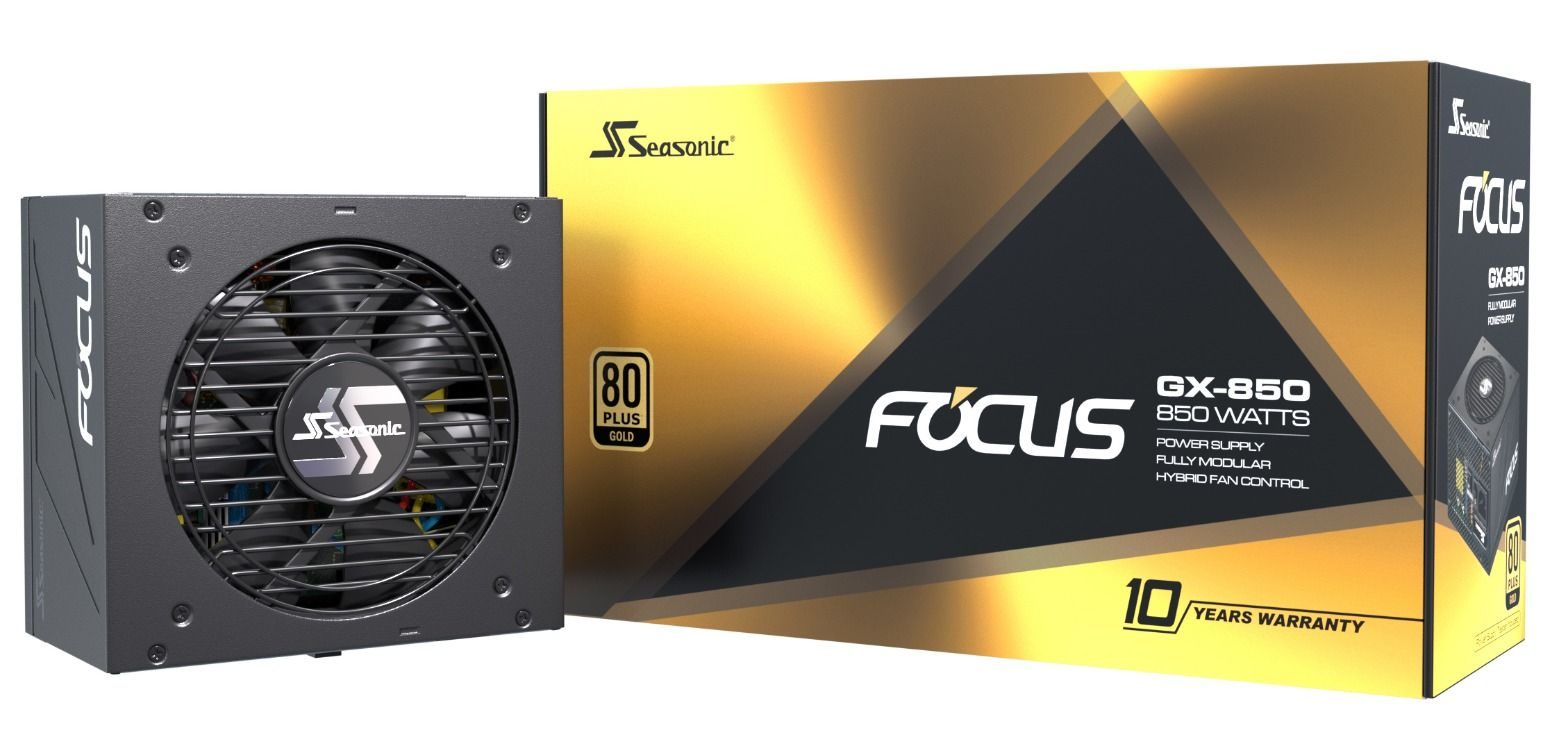 SEASONIC FOCUS GX-850 80-Plus Gold (Fully-Modular)